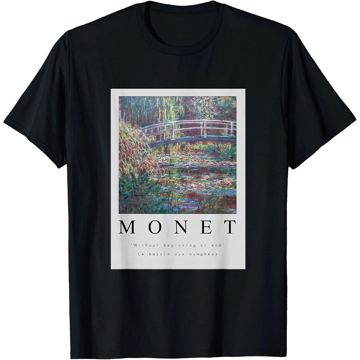 Monet Water Lilies T-Shirt | Famous Impressionist Art Tee