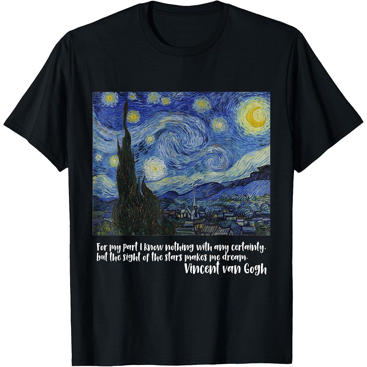 Van Gogh The Starry Night T-Shirt | Famous Oil Painting Art Tee Gift