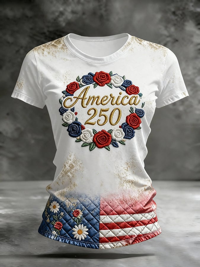 America 250 Years Shirt Independence Day Tee Fourth Of July Outfits For Ladies