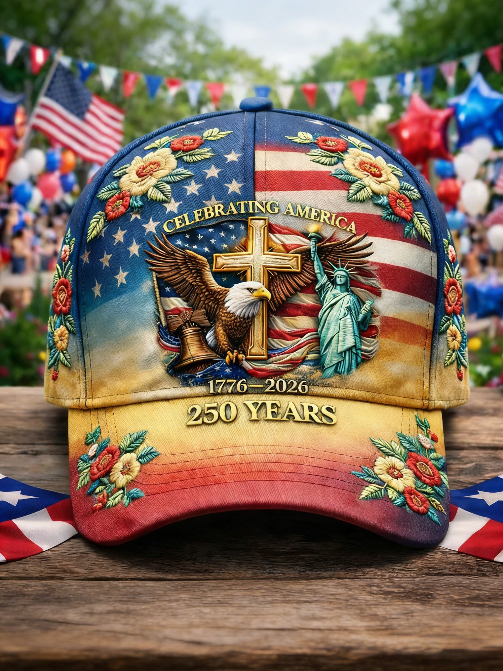Celebrating The United States 250th Year Hat 1776-2026 Patriotic Cap America 250 Gift
