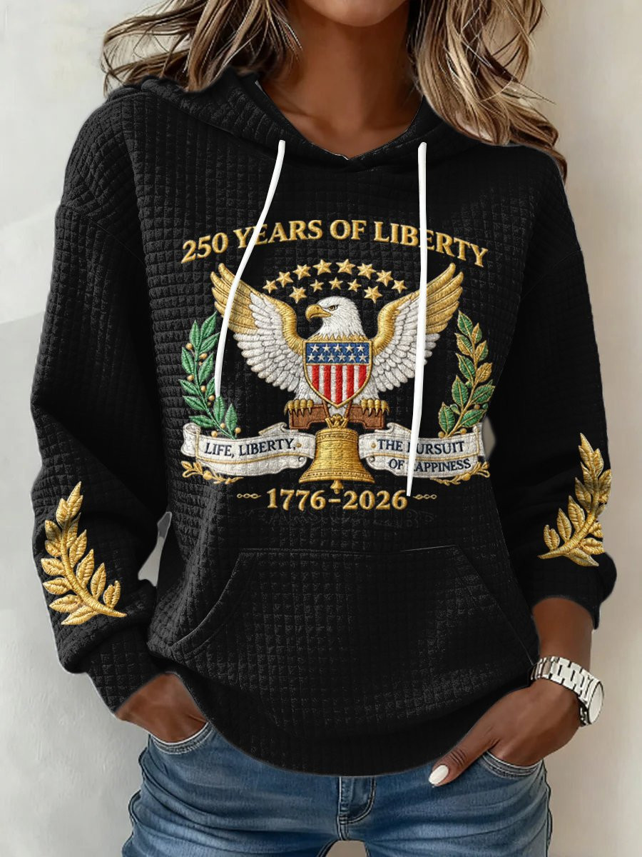 USA 250 Years Of Liberty Hoodie 4Th Of July Attire Independence Day Gift For Patriots