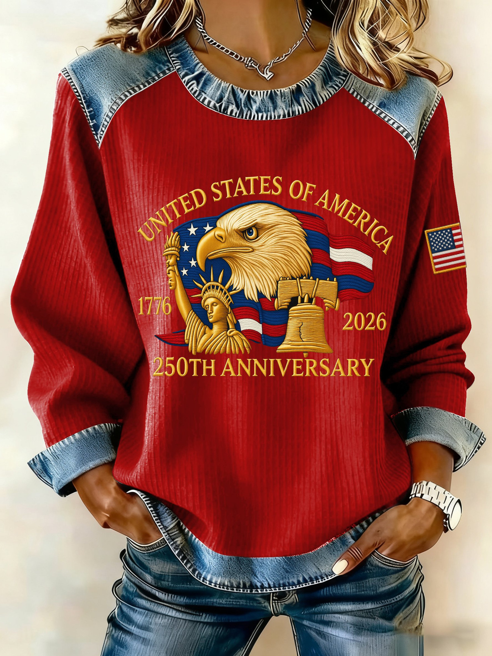 USA 250Th Anniversary Sweatshirt Fourth Of July Attire Gifts For Independence Day USA 250Th Anniversary Sweatshirt Fourth Of July Attire Gifts For Independence Day