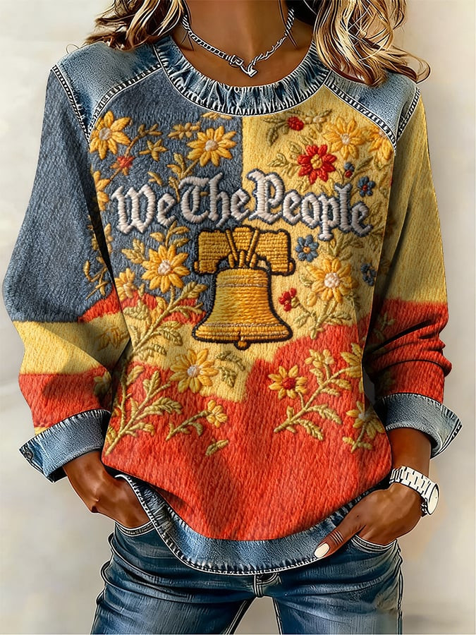 We The People Liberty Bell Sweatshirt July 4 Clothing Independence Day Gift For Patriots