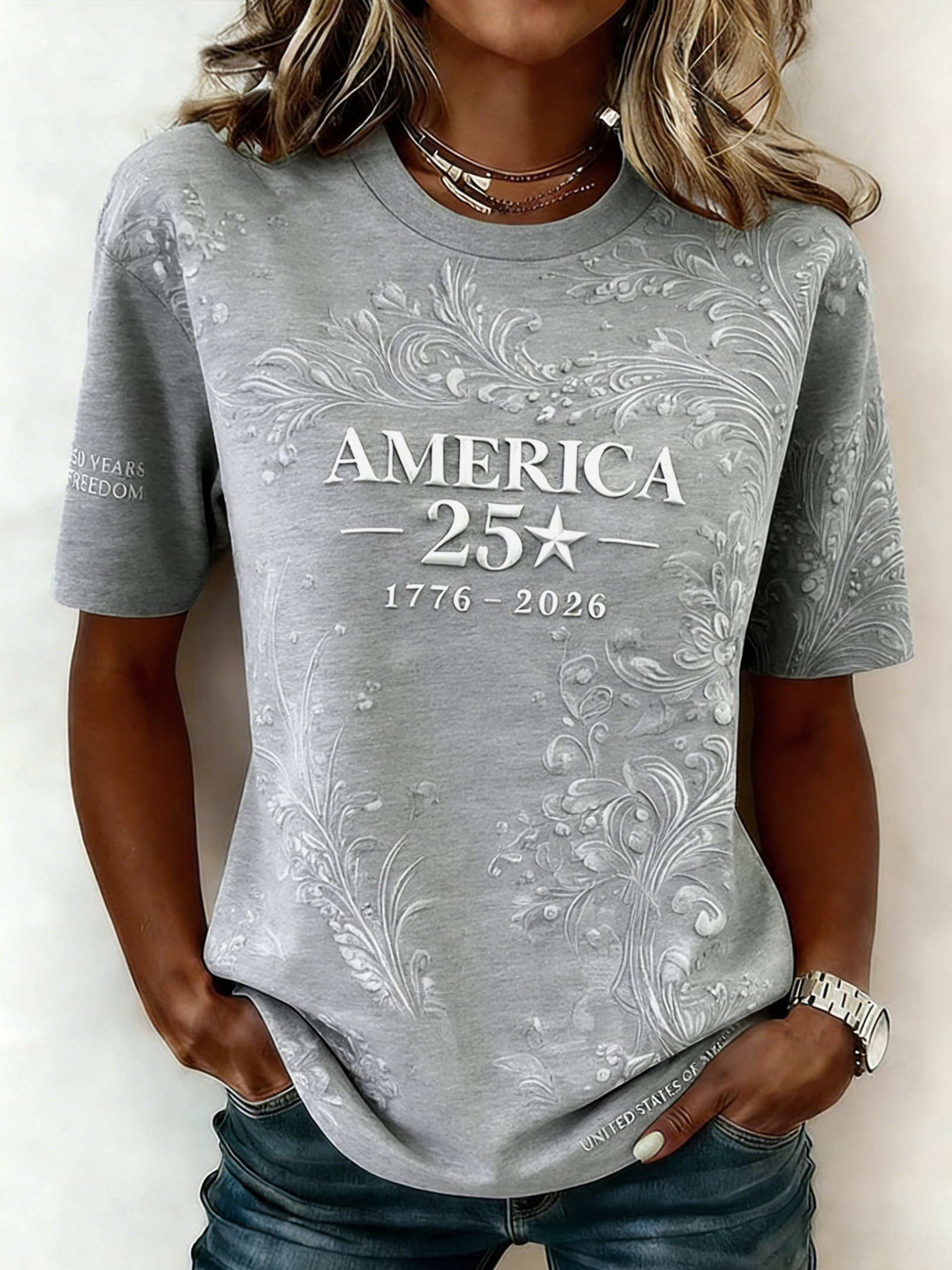 America 250 Years 1776 2026 Shirt 4Th Of July Shirts Womens Independence Day Gift