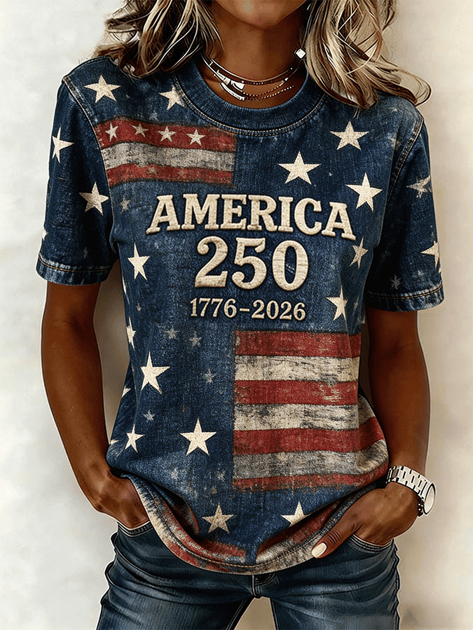 America 250 Years 1776 2026 Shirt American Flag Outfit For Women 4Th Of July Gifts