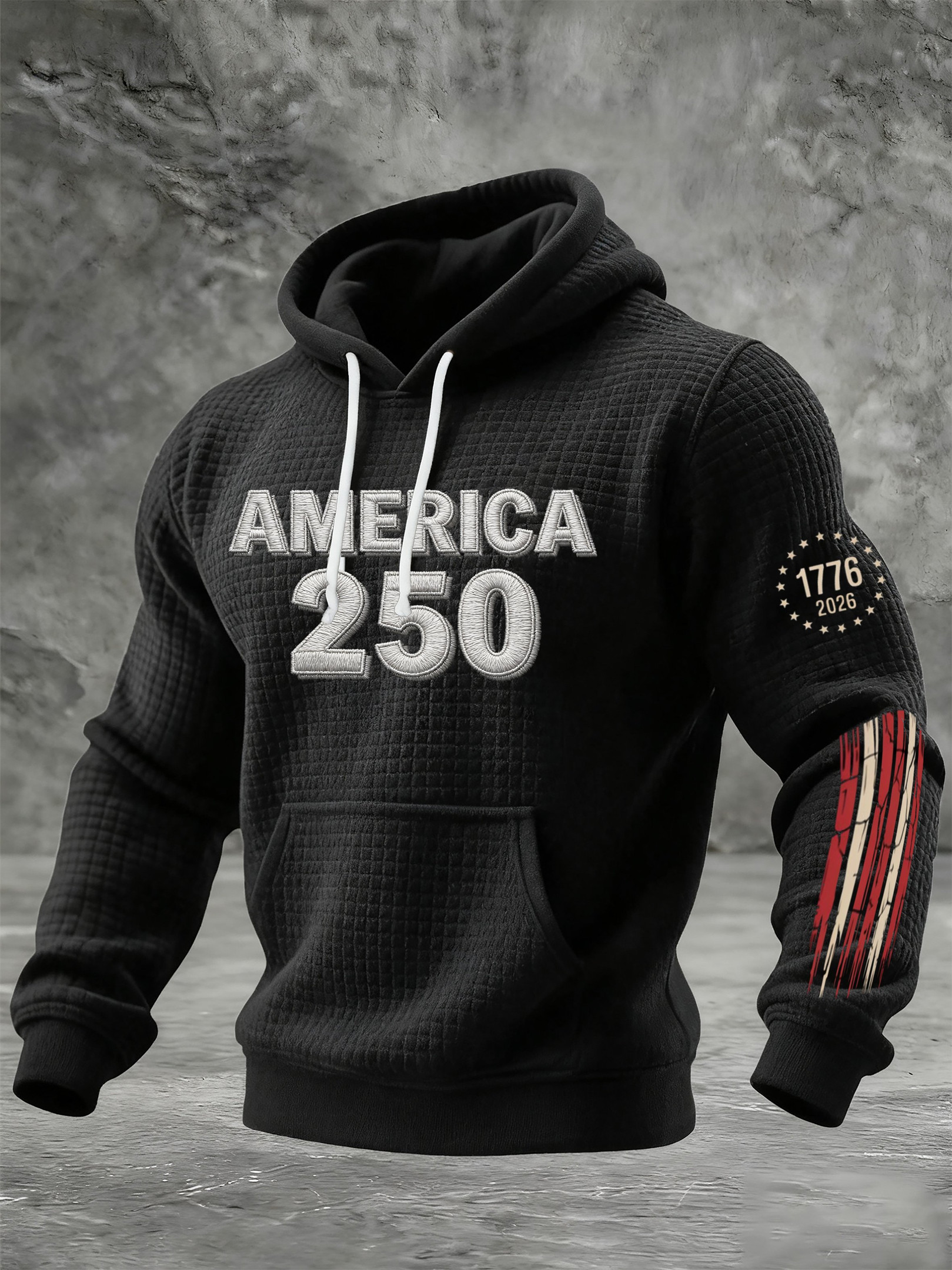 America 250 Years Hoodie American Flag Clothing 4Th Of July Wear Independence Day Gift