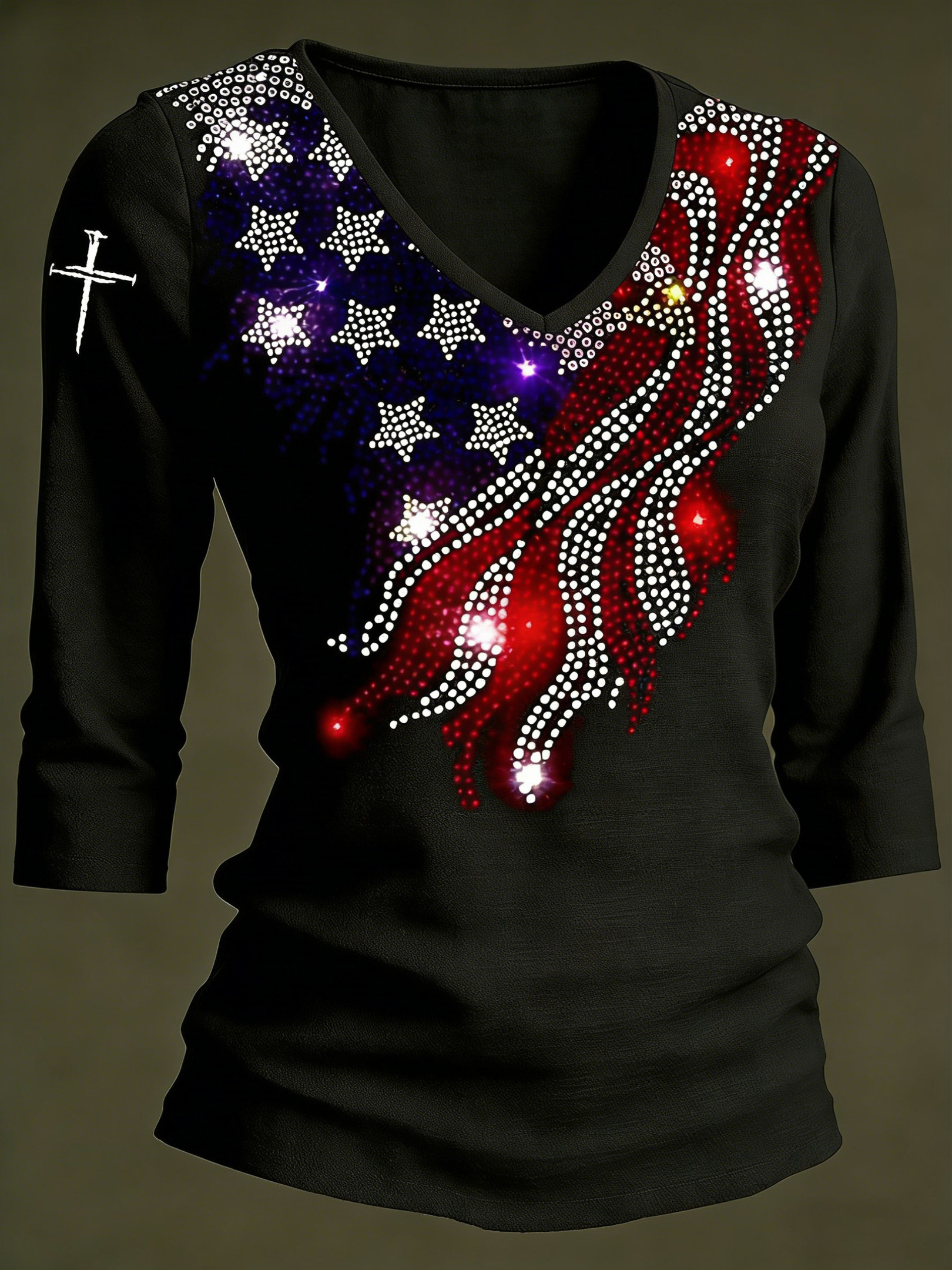 America 250 Years Long Sleeve Shirt July 4 Shirts For Women Patriotic Gifts For Her