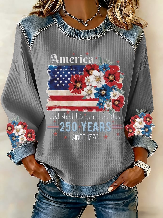 America 250 Years Since 1776 Sweatshirt 4 Of July Outfits For Women Gifts For Independence Day