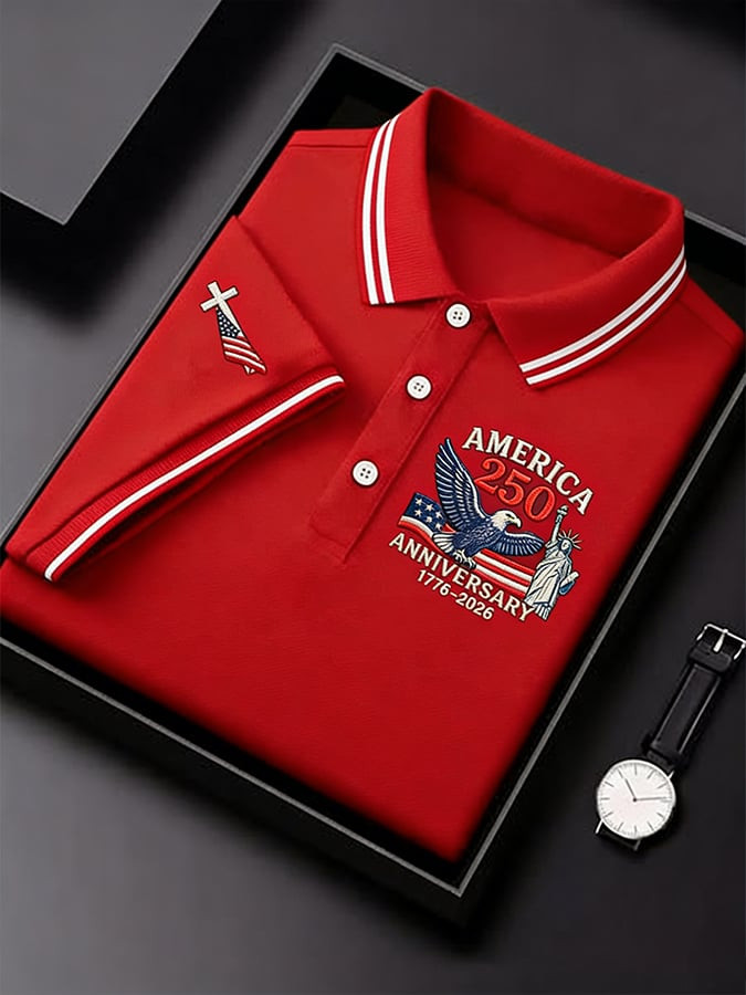 America 250Th Anniversary Polo Shirt 4Th Of July Clothes Independence Day Polos