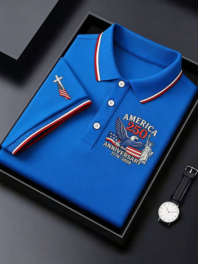 America 250Th Anniversary Polo Shirt Fourth Of July Outfits For Guys Patriotic Gifts