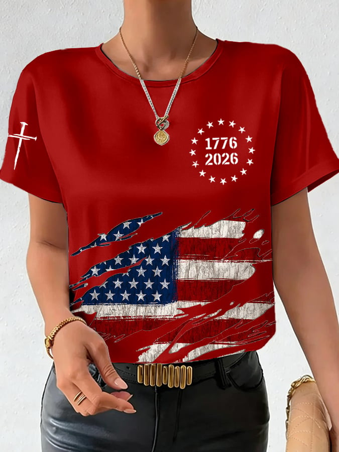American Flag 250 Years 1776 2026 Shirt July 4 Shirts For Women Gift For Patriots