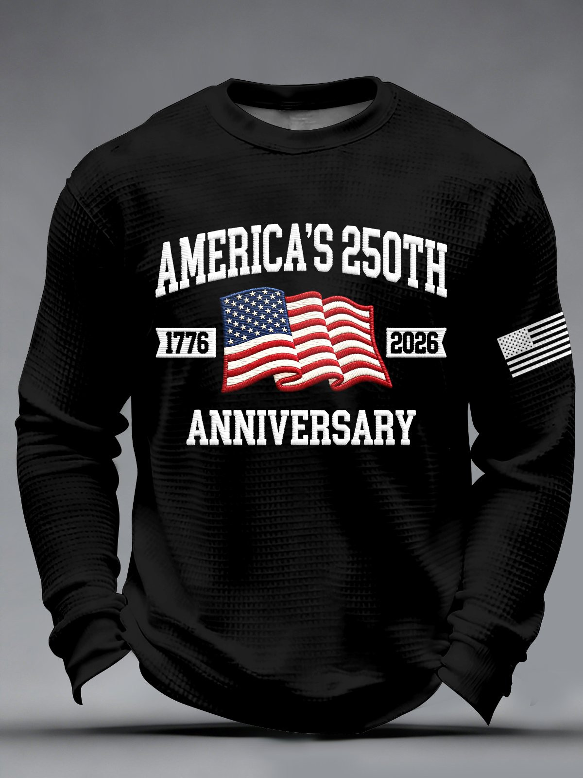 America's 250Th Anniversary Long Sleeve Shirt American Flag Clothing Men's July 4 Shirts
