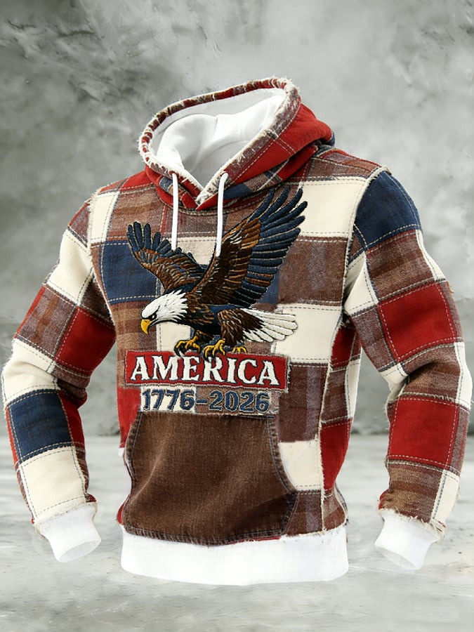 Eagle America 250 Years 176 2026 Hoodie 4th Of July Clothing Independence Day Hoodie