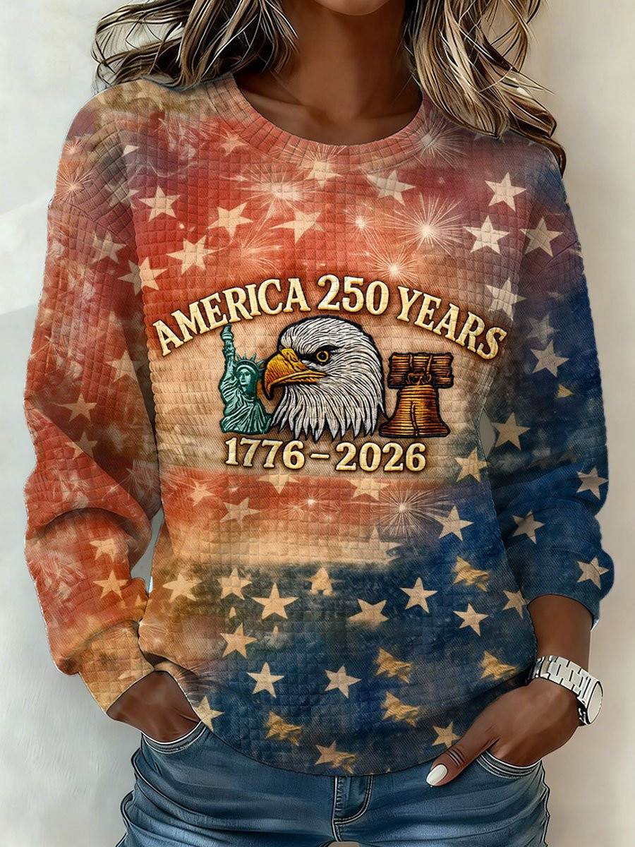 Eagle America 250 Years 1776 2026 Sweatshirt 4Th Of July Clothes Patriotic Gifts Idea