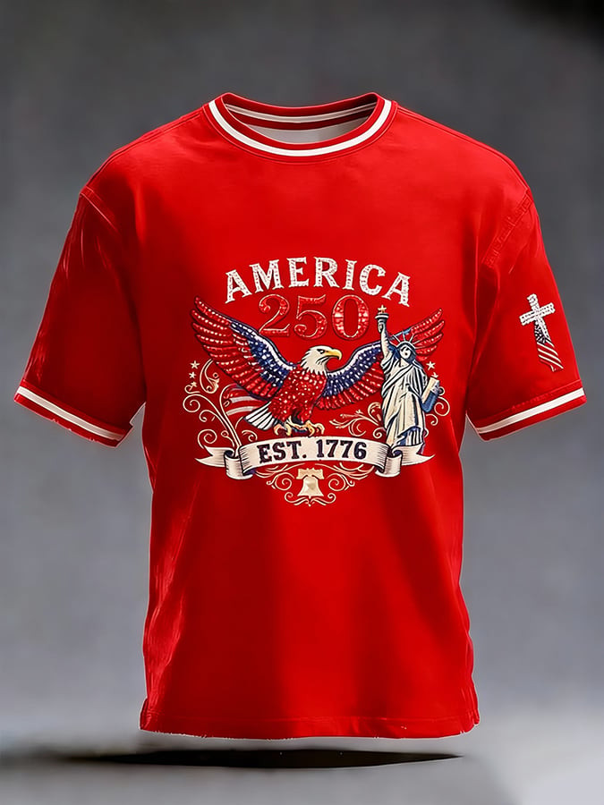 Eagle America 250 Years EST 1776 Shirt 4Th Of July Attire Gifts For Independence Day