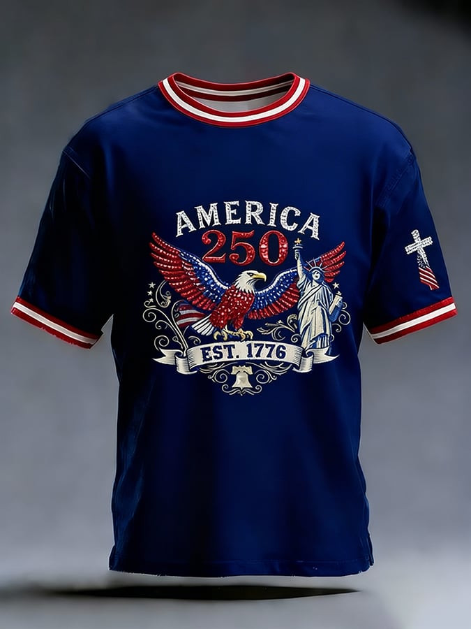 Eagle America 250 Years EST 1776 Shirt 4Th Of July Attire Gifts For Independence Day