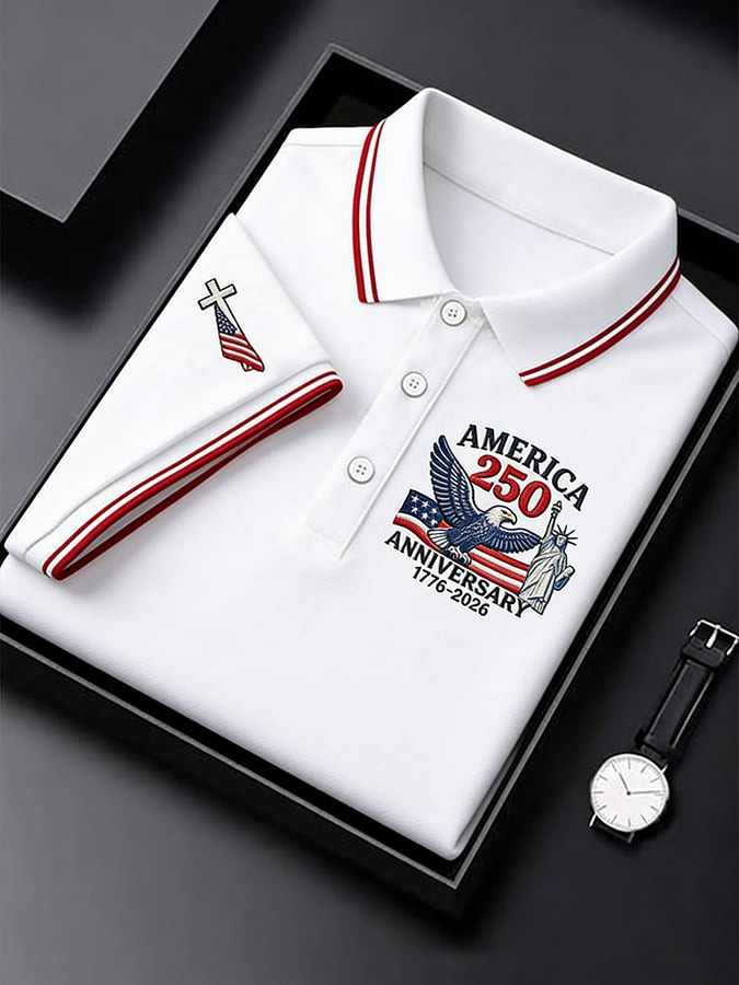 Eagle America 250Th Anniversary Polo Shirt Patriotic Clothes July Fourth Outfit Ideas