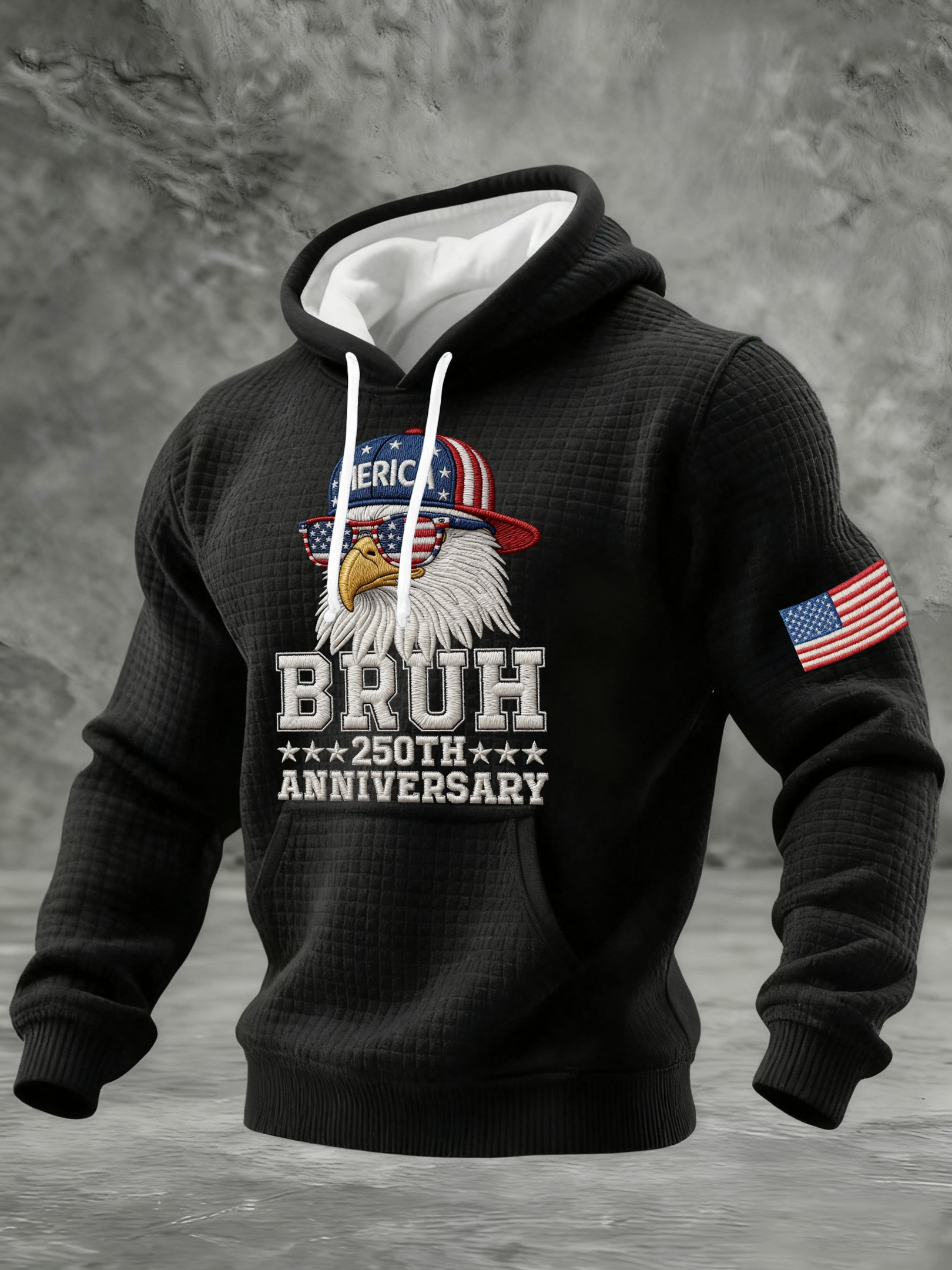 Eagle Bruh USA 250Th Anniversary Hoodie American Flag Clothing Outfit For 4Th Of July