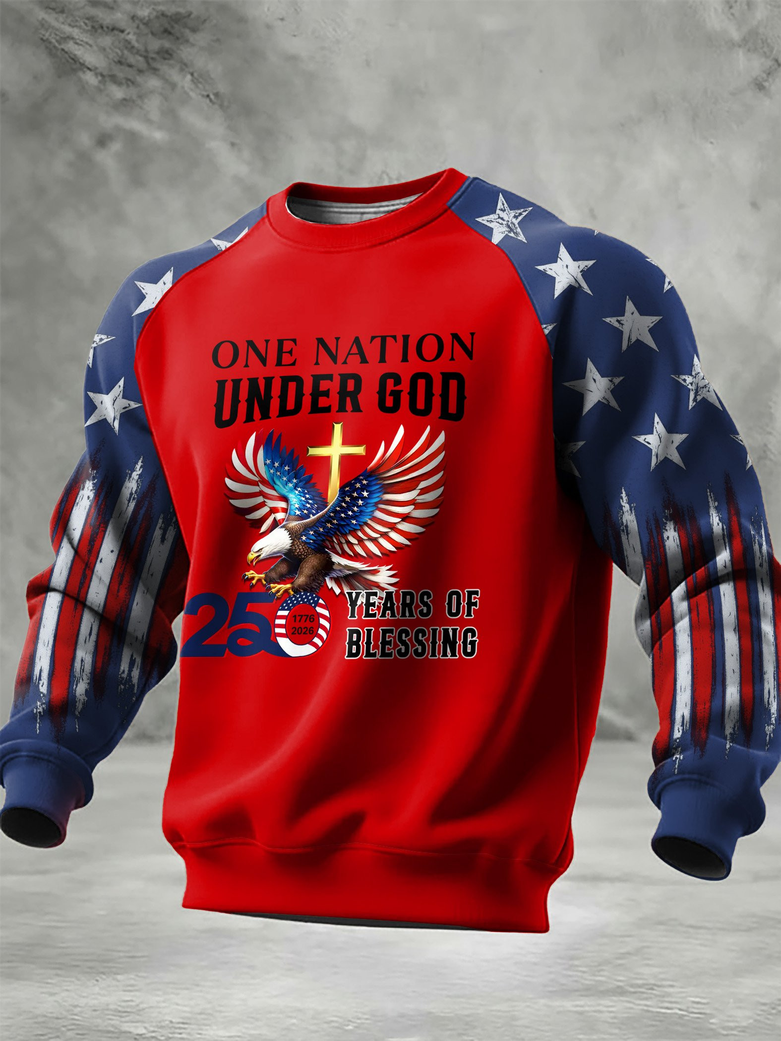 Eagle USA 250 Years Of Blessings Sweatshirt One Nation Under God Sweatshirt Gift For Patriots Eagle USA 250 Years Of Blessings Sweatshirt One Nation Under God Sweatshirt Gift For Patriots