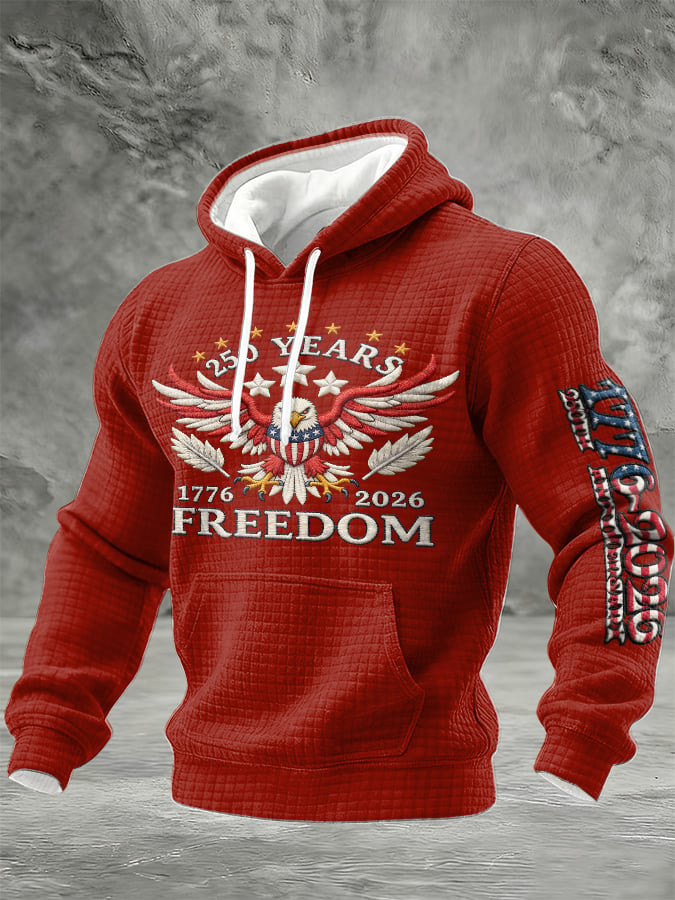 Eagle USA 250 Years Of Freedom Hoodie Clothes For July 4Th Independence Day Attire
