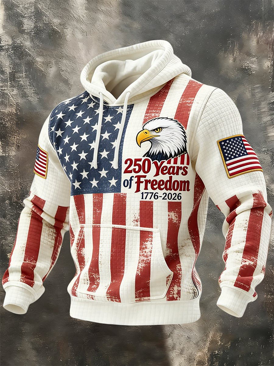 Eagle USA 250 Years Of Freedom Hoodie Fourth Of July Attire Patriotic Gifts Idea