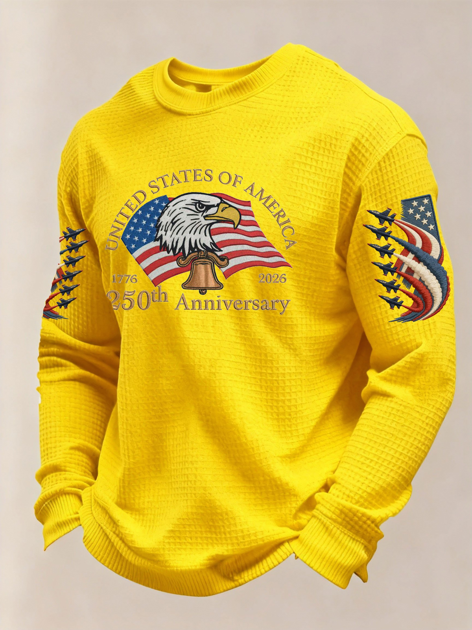 Eagle USA 250Th Anniversary Long Sleeve Shirt Patriotic Clothes American Flag Outfit For Men