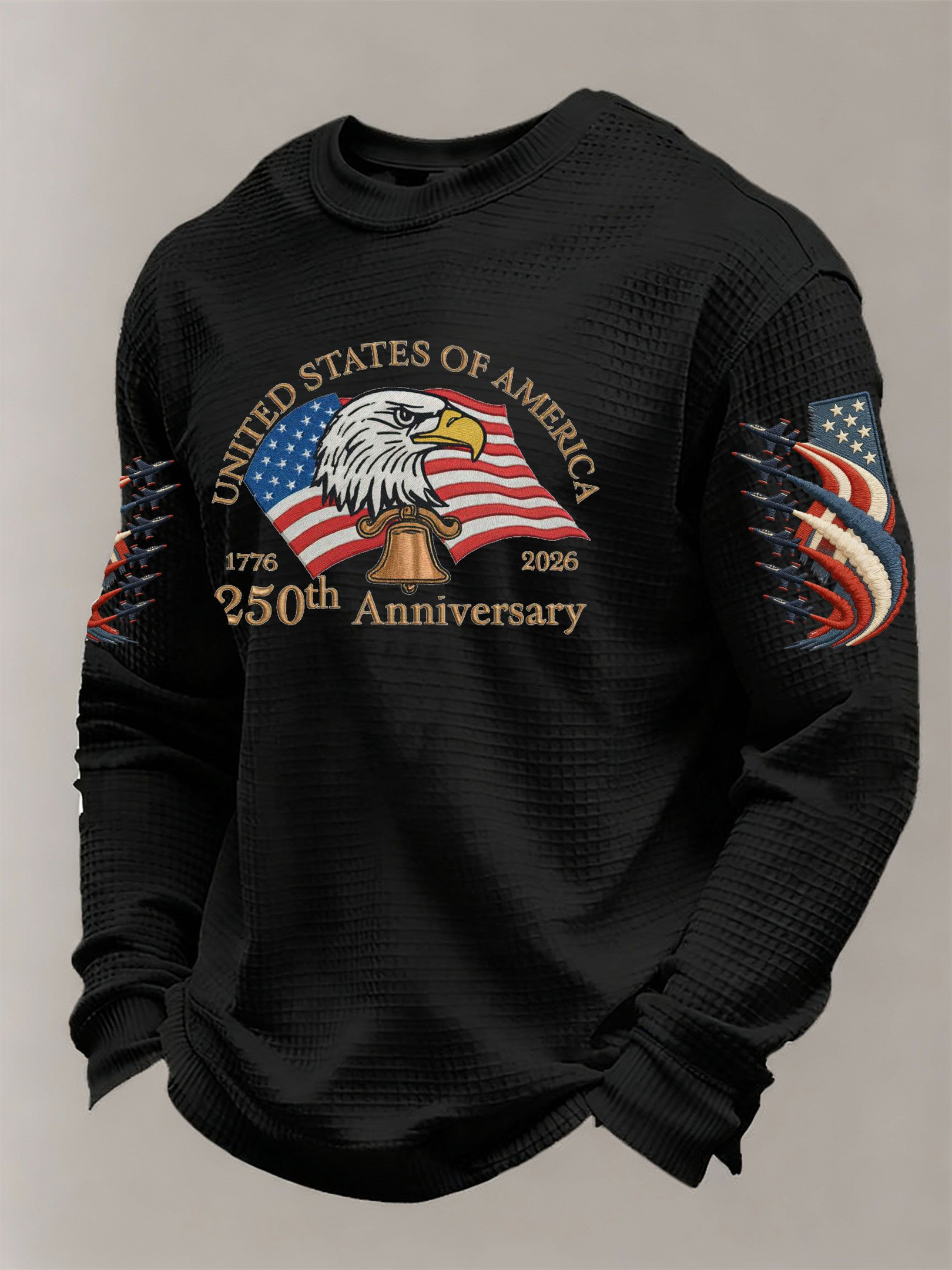 Eagle USA 250Th Anniversary Long Sleeve Shirt Patriotic Clothes American Flag Outfit For Men