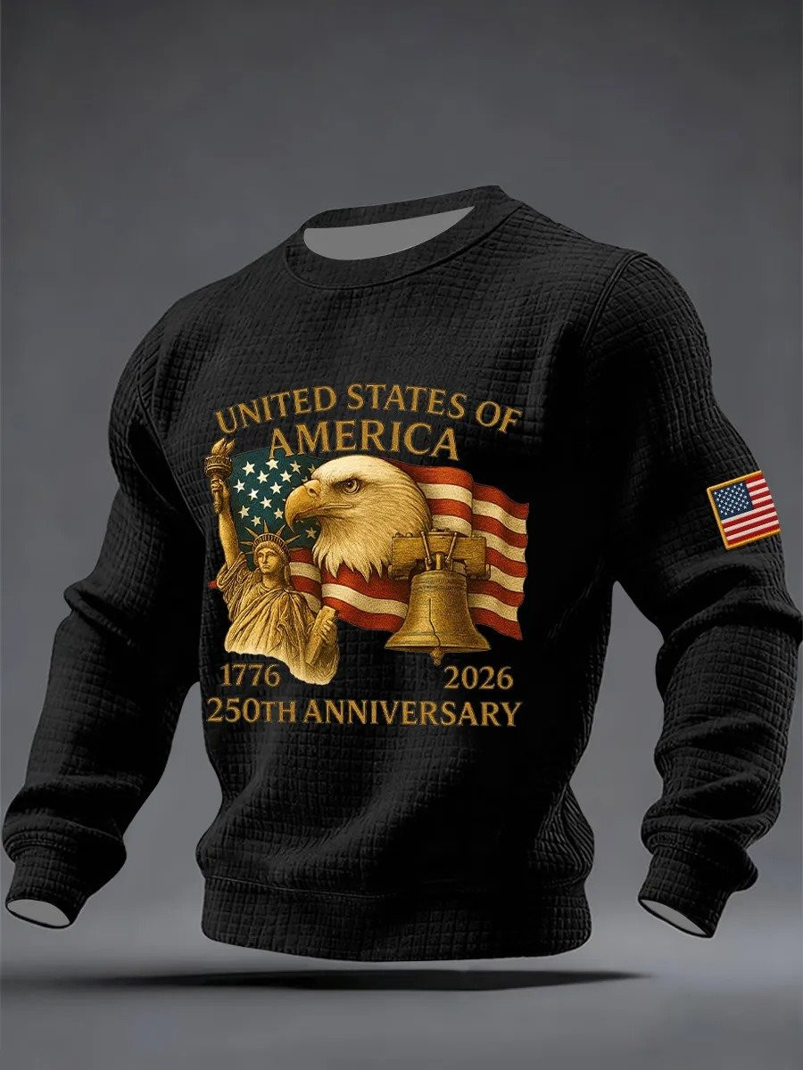 Eagle USA 250Th Anniversary Sweatshirt 1776 2026 4Th July Attire Patriotic Clothes