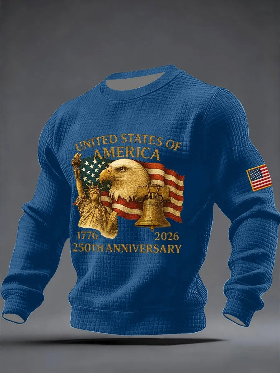 Eagle USA 250Th Anniversary Sweatshirt 1776 2026 4Th July Attire Patriotic Clothes