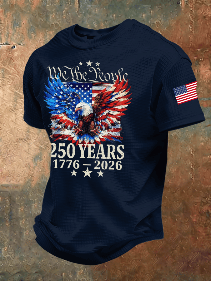 Eagle We The People 250 Years 1776 2026 Shirt American Flag Outfit For Men Patriotic Gifts