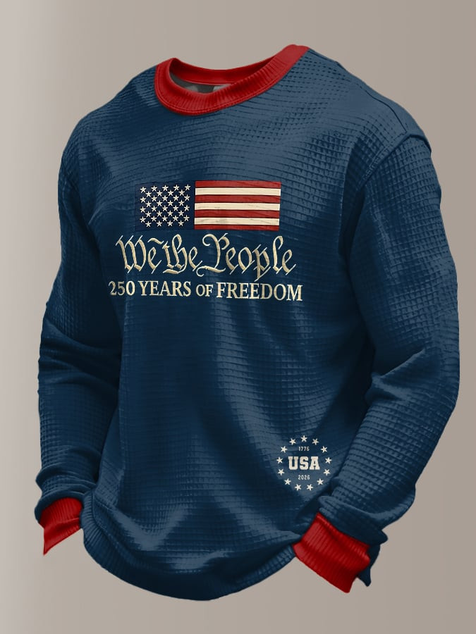 USA 250 Years Of Freedom Long Sleeve Shirt We The People Shirts Fourth Of July Presents