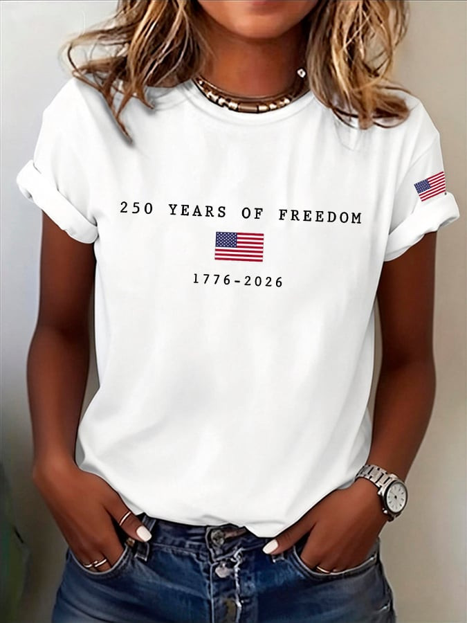 USA 250 Years Of Freedom Shirt 4Th Of July Shirts Womens Best Gift For Patriots