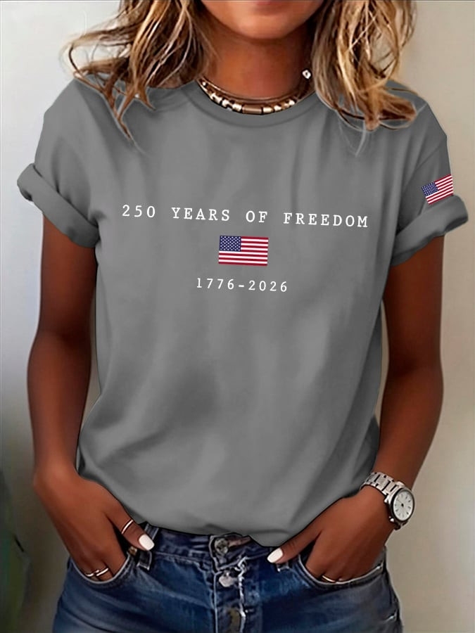 USA 250 Years Of Freedom Shirt 4Th Of July Shirts Womens Best Gift For Patriots