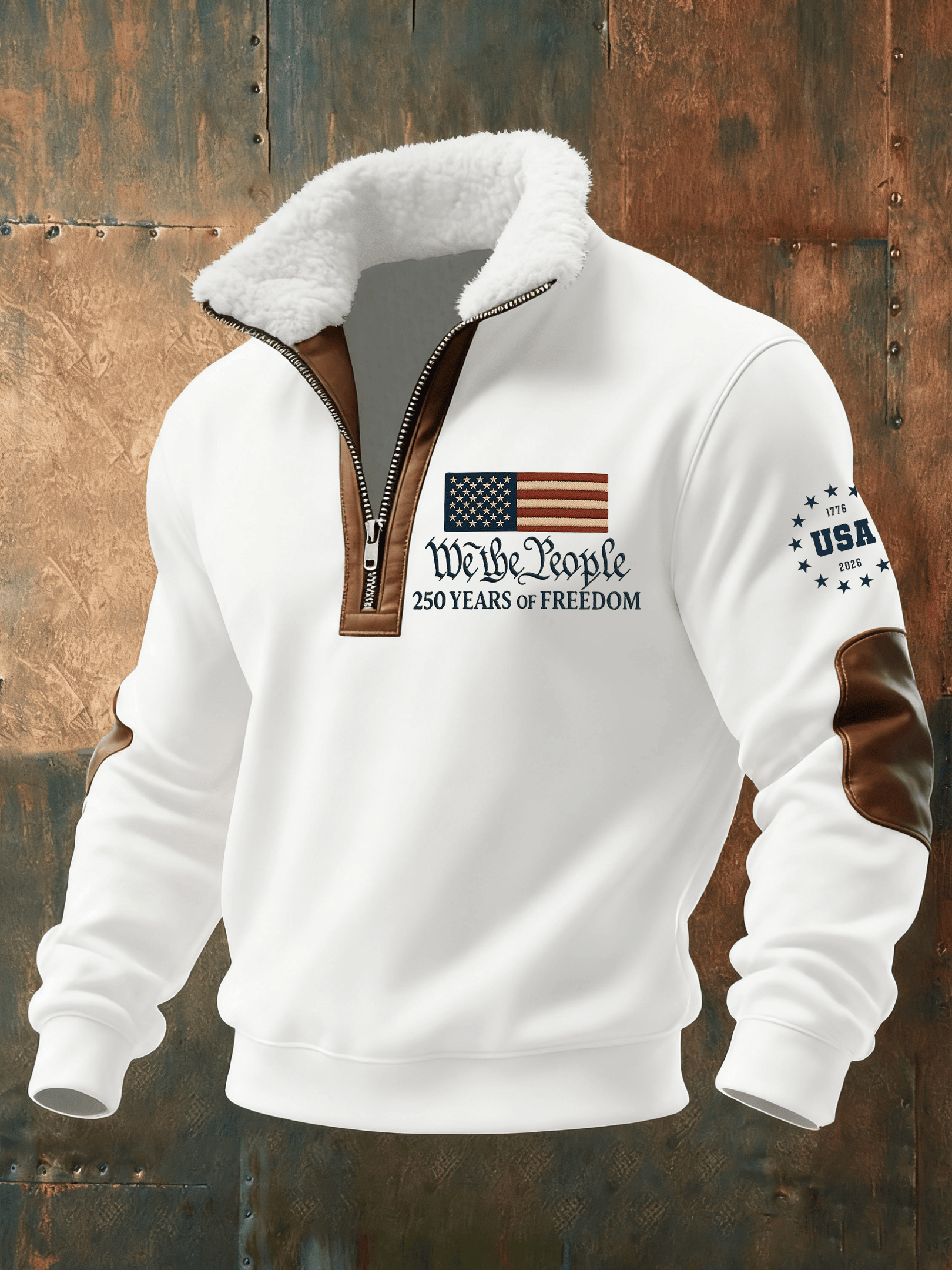 USA 250 Years Of Freedom Zip Sweatshirt We The People Clothes Fourth Of July Outfits USA 250 Years Of Freedom Zip Sweatshirt We The People Clothes Fourth Of July Outfits