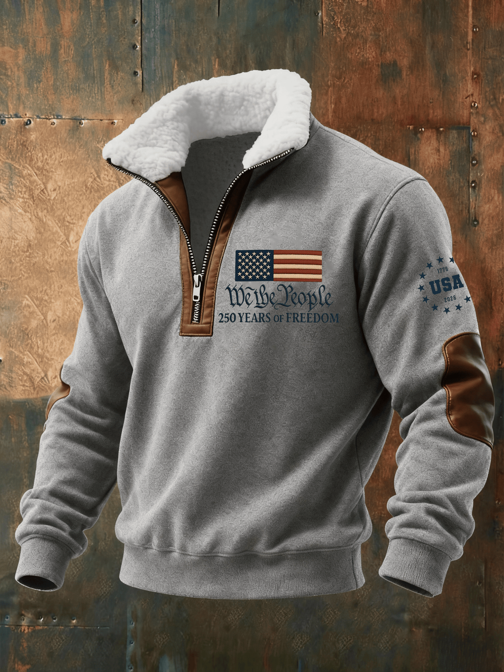 USA 250 Years Of Freedom Zip Sweatshirt We The People Clothes Fourth Of July Outfits USA 250 Years Of Freedom Zip Sweatshirt We The People Clothes Fourth Of July Outfits