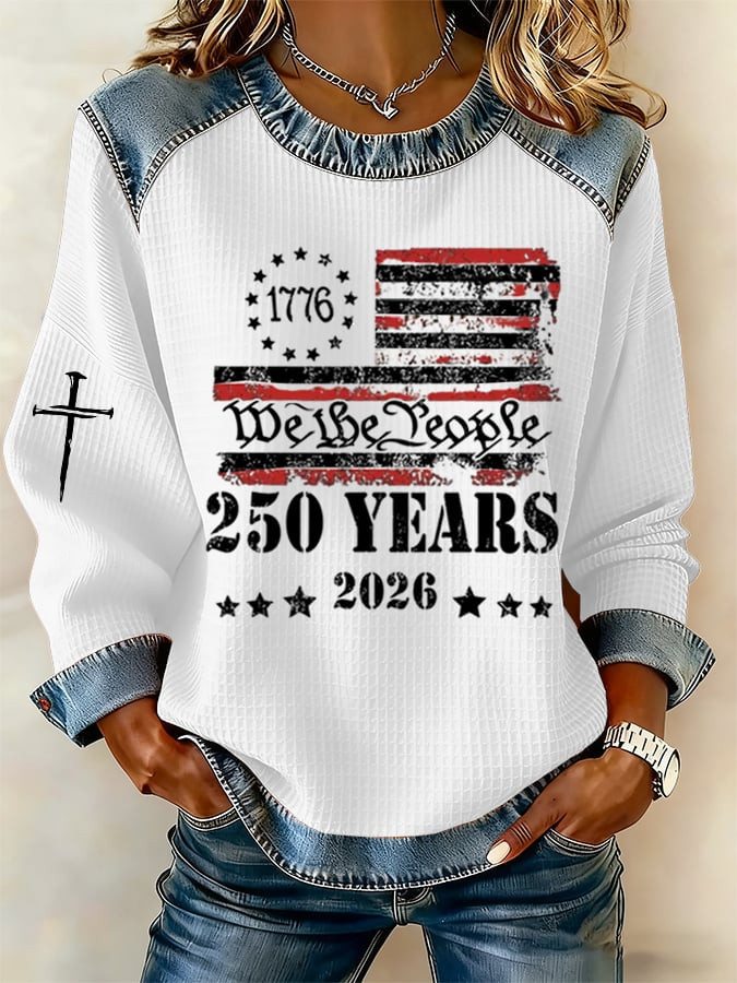 We The People 250 Years Shirt July 4 Shirts For Women Independence Day Gift For Girlfriend