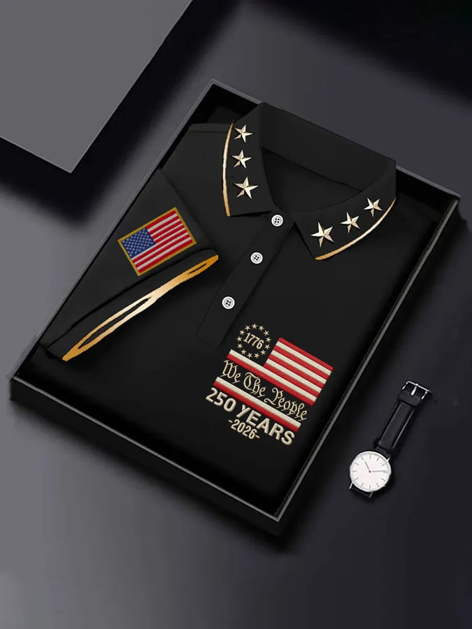 We The People USA 250 Years 2026 Polo Shirt 4Th Of July Wear Gift For Patriots